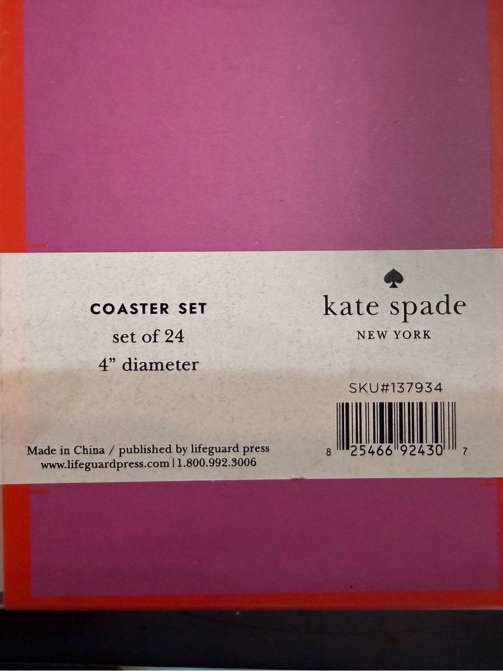 Kate Spade coaster set - Picture 4 of 4